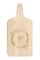 Floral Wreath Monogram Maple Paddle Cutting Board